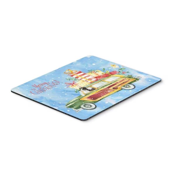 Merry Christmas Border Collie Mouse Pad; Hot Pad or Trivet, Carolines Treasures, Mfr#: CK2445MP